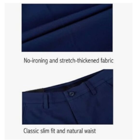 Men's Golf Slim Stretch Pants Quick Dry Golf Pants for Men, 39W x 30L - Picture 5 of 9